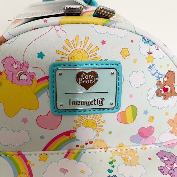 Loungefly Care Bears Special 40th Anniversary Rainbow Backpack NWT - Picture 2 of 10